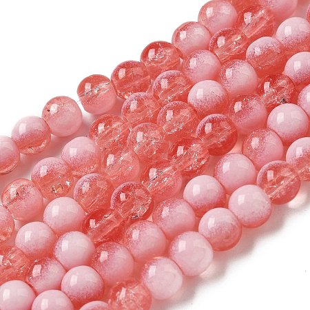 Crackle Glass Beads Strands GLAA-U001-6mm-13-1