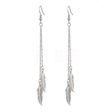 Tibetan Style Alloy Ear Thread EJEW-JE05808-01-1