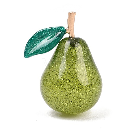 Fruit Theme Resin Big Pendants FIND-E053-01B-G-1