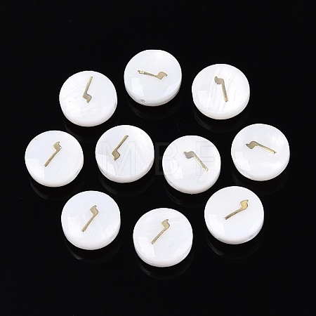 Natural Freshwater Shell Beads BSHE-ZX007-03E-1