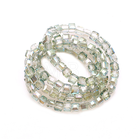 Electorplated Glass Beads LS-EGLA-E006-3A-1