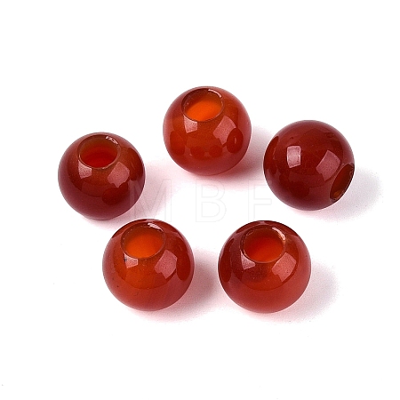 Natural Carnelian European Beads G-Q602-09A-04-1