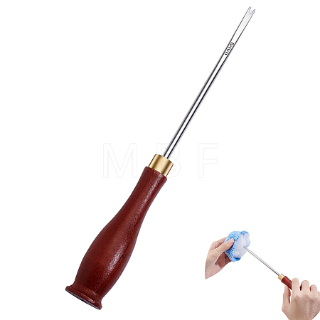 Wooden Awl Pricker Sewing Tool TOOL-WH0059-071C-1