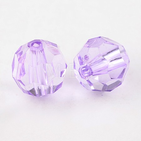 Transparent Acrylic Beads PL505Y-15-1