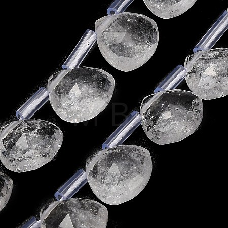 Natural Quartz Crystal Beads Strands G-C292-A03-01-1