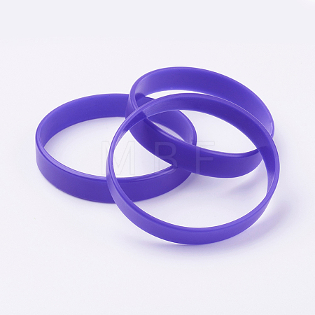 Silicone Wristbands Bracelets BJEW-J176-180-15-1