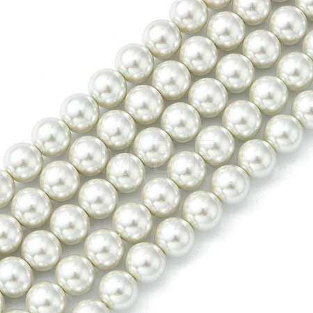 Eco-Friendly Dyed Glass Pearl Round Beads Strands X-HY-A002-10mm-RB009-1