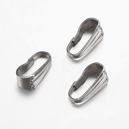 Tarnish Resistant 304 Stainless Steel Snap On Bails STAS-F149-27P-1