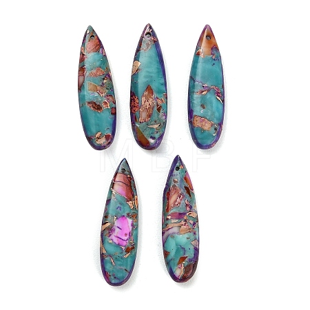 Dyed Synthetic Imperial Jasper Pendants GG-CBAA20A-08B-1