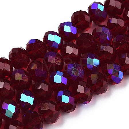 Electroplate Glass Beads Strands EGLA-A034-T3mm-L21-1