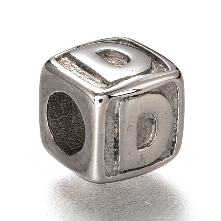 Tarnish Resistant 304 Stainless Steel European Beads OPDL-L020-001D-1