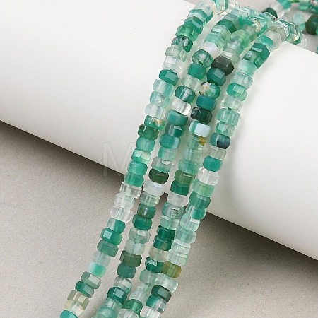 Natural Agate Beads Strands G-G345-C34-2x4mm-1