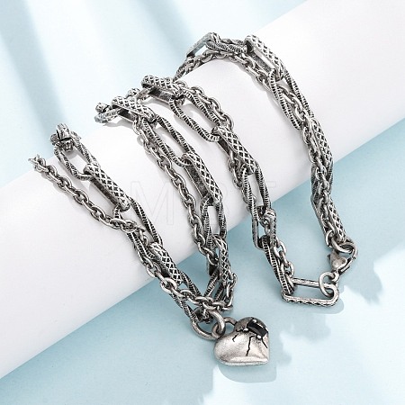Women's 304 Stainless Steel Necklaces NJEW-C115-12AS-1