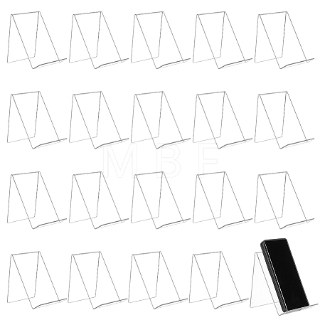 20Pcs Transparent Acrylic Book Photo Frame Holder AJEW-WA0003-16-1
