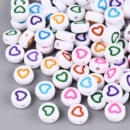 Opaque Acrylic Beads AC-N167-02-M01-1