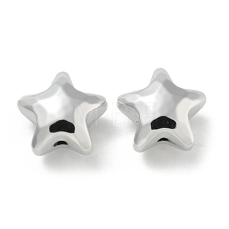 Plating Acrylic Beads PACR-Q008-13S-1