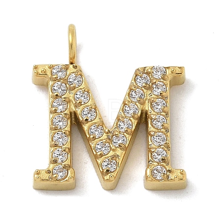 Ion Plating(IP) 304 Stainless Steel Micro Pave Cubic Zirconia Pendants STAS-Z107-03G-12-1