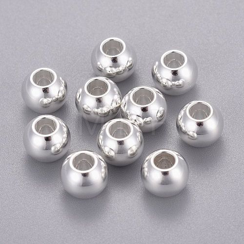 201 Stainless Steel Beads STAS-K210-42F-S-1