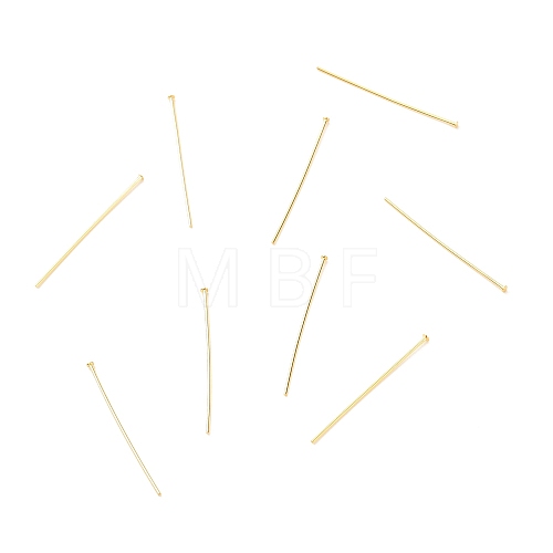 Brass Flat Head Pins X-KK-F824-114A-G-1