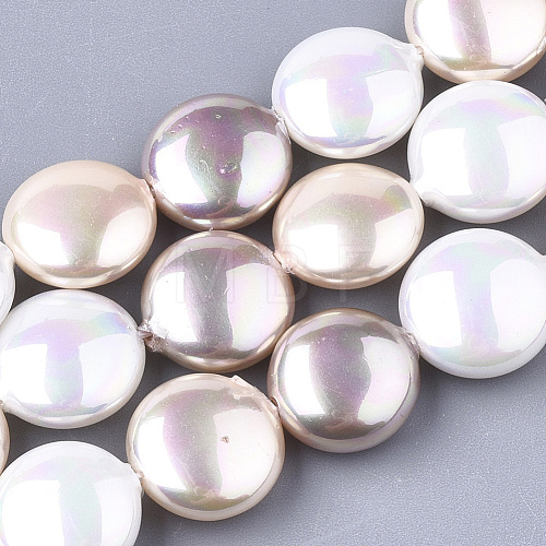 Shell Pearl Beads Strands PEAR-T003-02-1