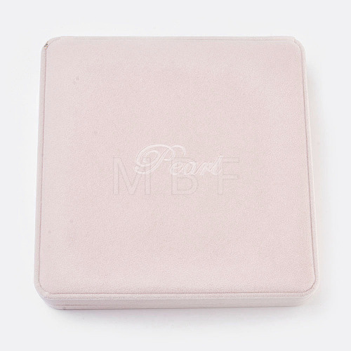 Square Plastic Covered with Velvet Necklace Boxes NDIS-K001-06-1