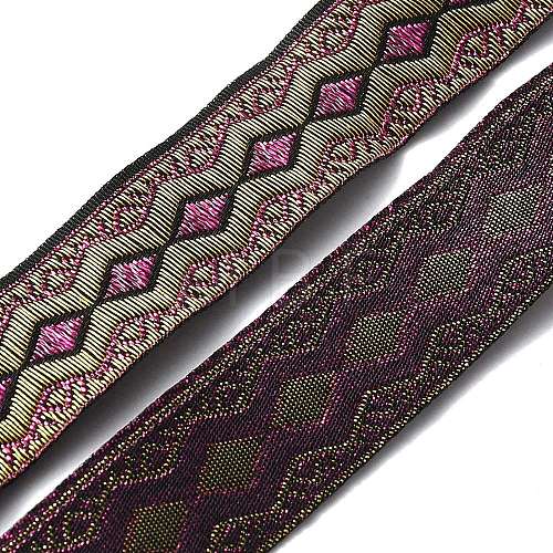 Ethnic Style Polyester Ribbon OCOR-WH0047-37H-1