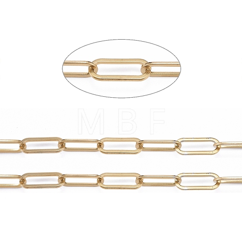 304 Stainless Steel Paperclip Chains CHS-F011-01A-G-1