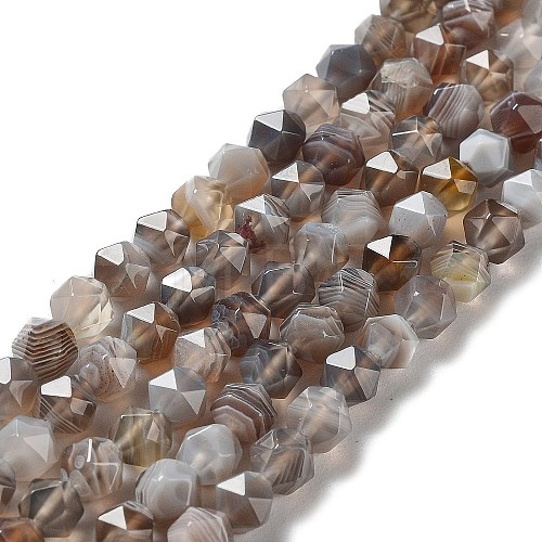 Natural Botswana Agate Beads Strands G-NH0002-C01-01-1