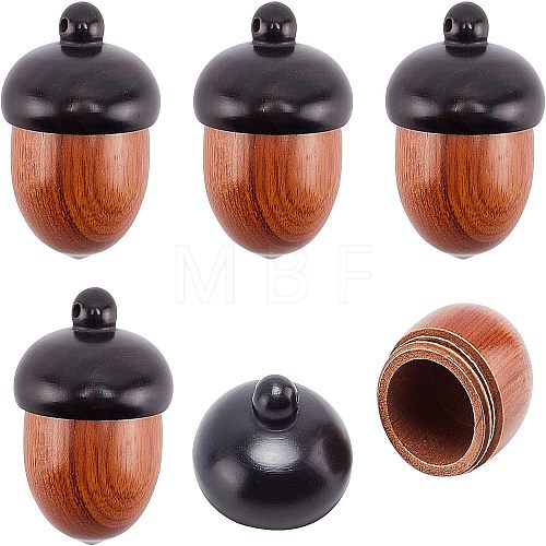 Disconnectable Ebony Wood Pendants HJEW-CA0001-17-1