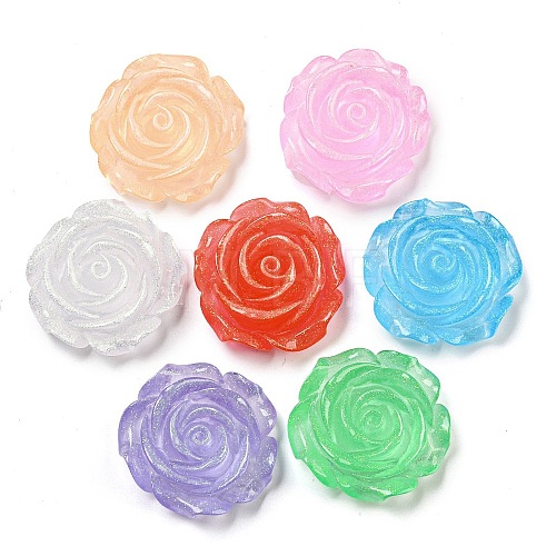 Luminous Transparent Epoxy Resin Decoden Cabochons CRES-M032-04H-1