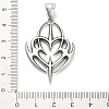 316 Surgical Stainless Steel Pendants X-STAS-A123-15AS-3