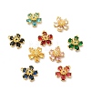 Real 18K Gold Plated Brass Micro Pave Cubic Zirconia Pendants KK-M238-04G-1