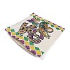 Mardi Gras Carnival Theme Linen Pillow Covers AJEW-H146-02C-3