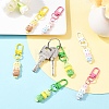 5Pcs Rabbit Resin Pendant Decorations HJEW-YW00193-01-5