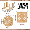 8Pcs 2 Styles Bamboo Cup Mats DJEW-GO0001-17-2