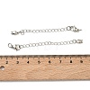 Brass Curb Chain Extender KK-G557-13P-3