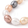 Electroplate Shell Pearl Beads Strands BSHE-O019-02G-3