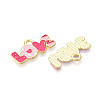 Valentine's Day Alloy Enamel Pendants ENAM-T023-19B-2