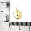 Brass Micro Pave Cubic Zirconia Charms KK-C139-25D-G-3