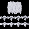 5Yards Polyester Flower Lace Ribbon OCOR-NB0002-82A-6