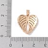 Brass Micro Pave Cubic Zirconia Pendants KK-P273-10A-KCG-3