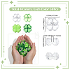 200Pcs 4 Colors Opaque & Transparent Acrylic Beads OACR-SP0002-40-2