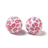 Printed Opaque Acrylic Beads AC-CBA6329-01B-02-1
