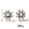 Shiny Women's Earrings with Hollow Design KJ4382-2-1