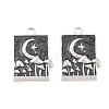 304 Stainless Steel Enamel Pendants STAS-K293-19P-04-1