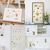 8 Sheets 8 Styles PVC Waterproof Wall Stickers DIY-WH0345-180-6