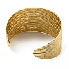 Rack Plating Brass Wide Cuff Bangles BJEW-D057-04G-3