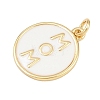 Brass Enamel Pendants X-KK-L251-02G-C04-2