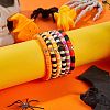 Handmade Polymer Clay Heishi Beads Stretch Bracelets Sets BJEW-JB05902-10-9