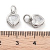 Brass Micro Pave Cubic Zirconia Pendants KK-P271-02P-B-3